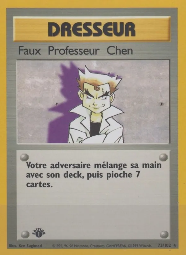 Carta Faux Professeur Chen