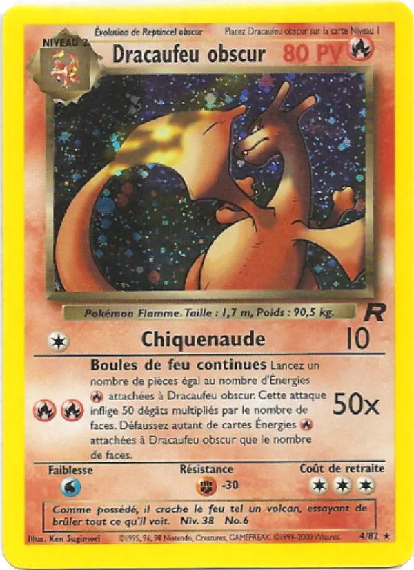 Carta Dracaufeu obscur