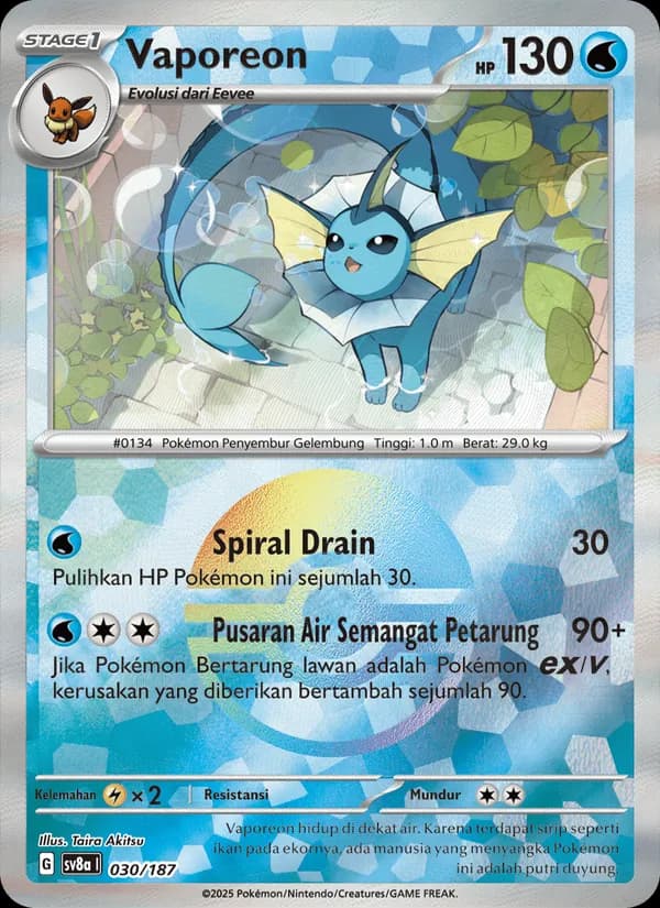 Carta Vaporeon